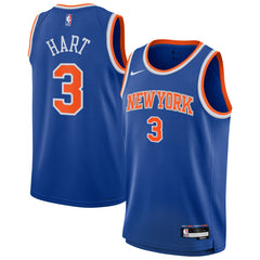 Nike - Josh Hart New York Knicks Youth Swingman Jersey - Icon Edition - Blue