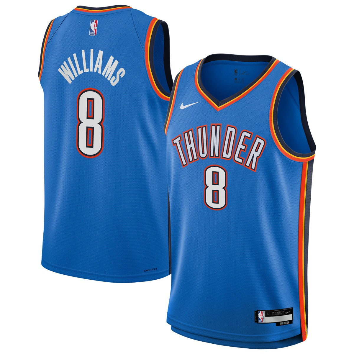 Jalen Williams Oklahoma City Thunder Youth Swingman Jersey - Icon Edition - Blue | NBA Jerseys