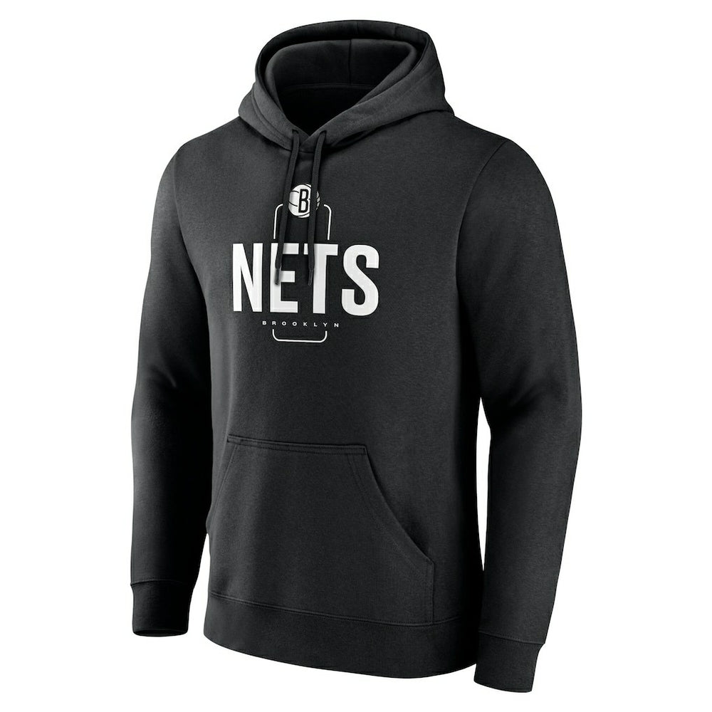 NBA - Brooklyn Nets Center Court Name & Number Custom Hoodie - Black