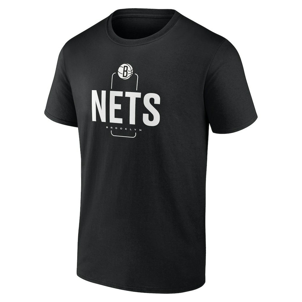 NBA - Brooklyn Nets Center Court Name & Number Custom T-Shirt - Black