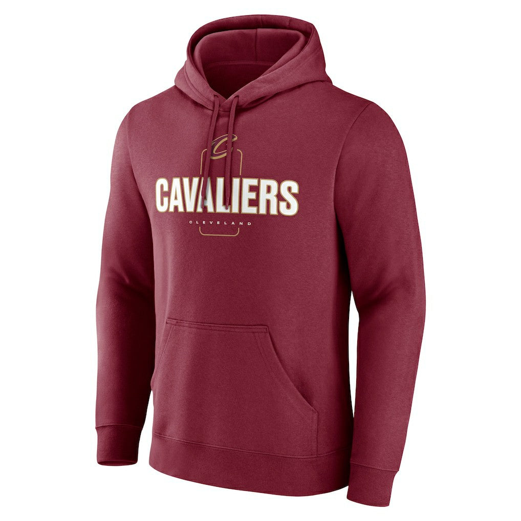 NBA - Cleveland Cavaliers Center Court Name & Number Custom Hoodie - Wine