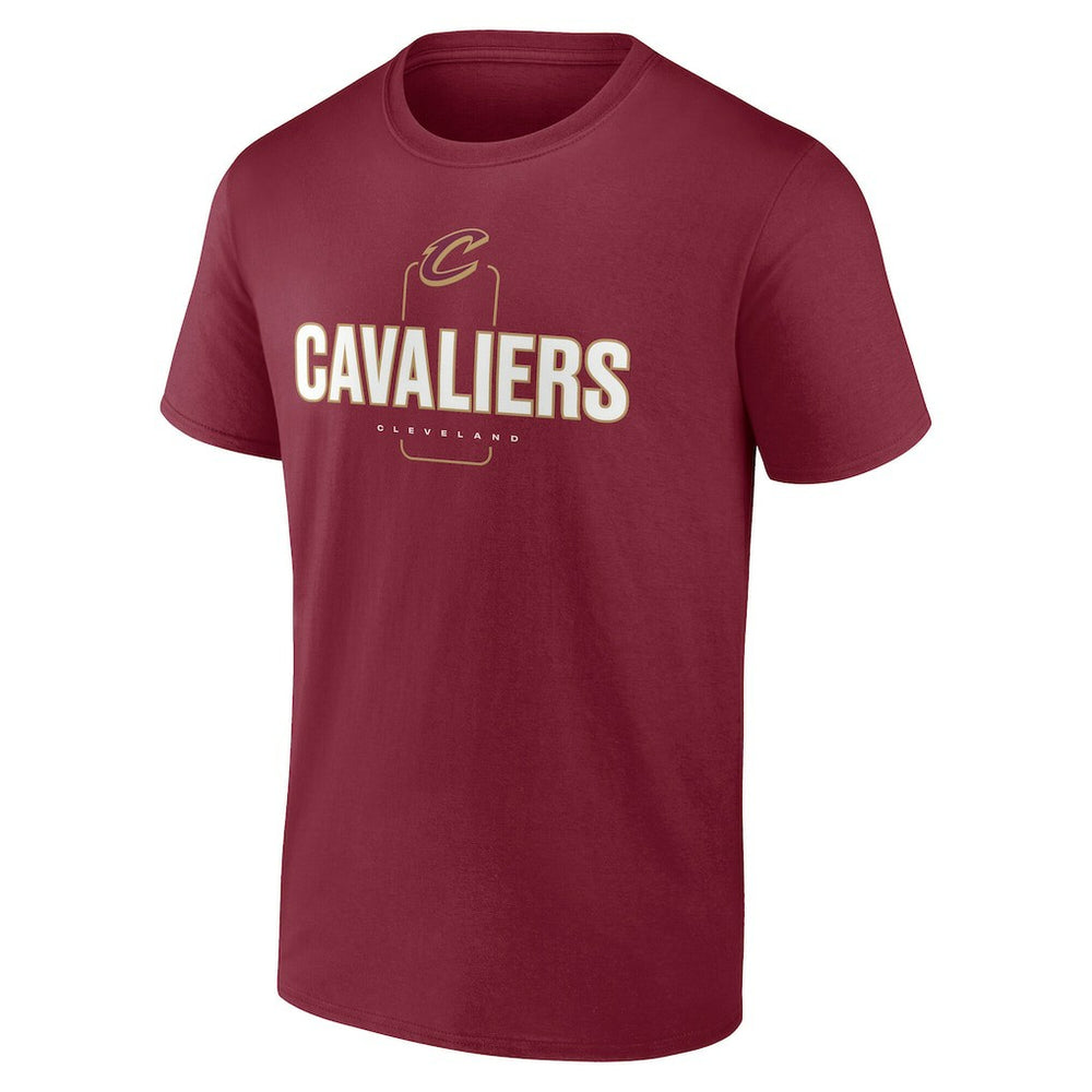 NBA - Cleveland Cavaliers Center Court Name & Number Custom T-Shirt - Wine