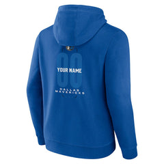 NBA - Dallas Mavericks Center Court Name & Number Custom Hoodie - Blue