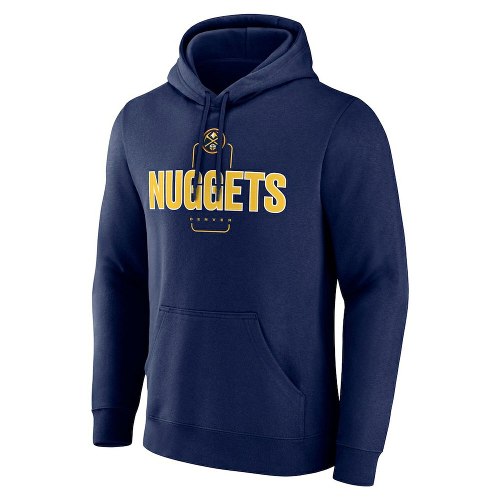 NBA - Denver Nuggets Center Court Name & Number Custom Hoodie - Navy