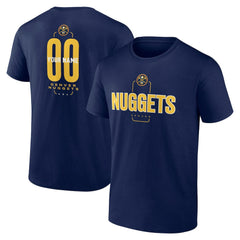 NBA - Denver Nuggets Center Court Name & Number Custom T-Shirt - Navy