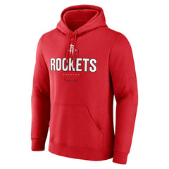 NBA - Houston Rockets Center Court Name & Number Custom Hoodie - Red