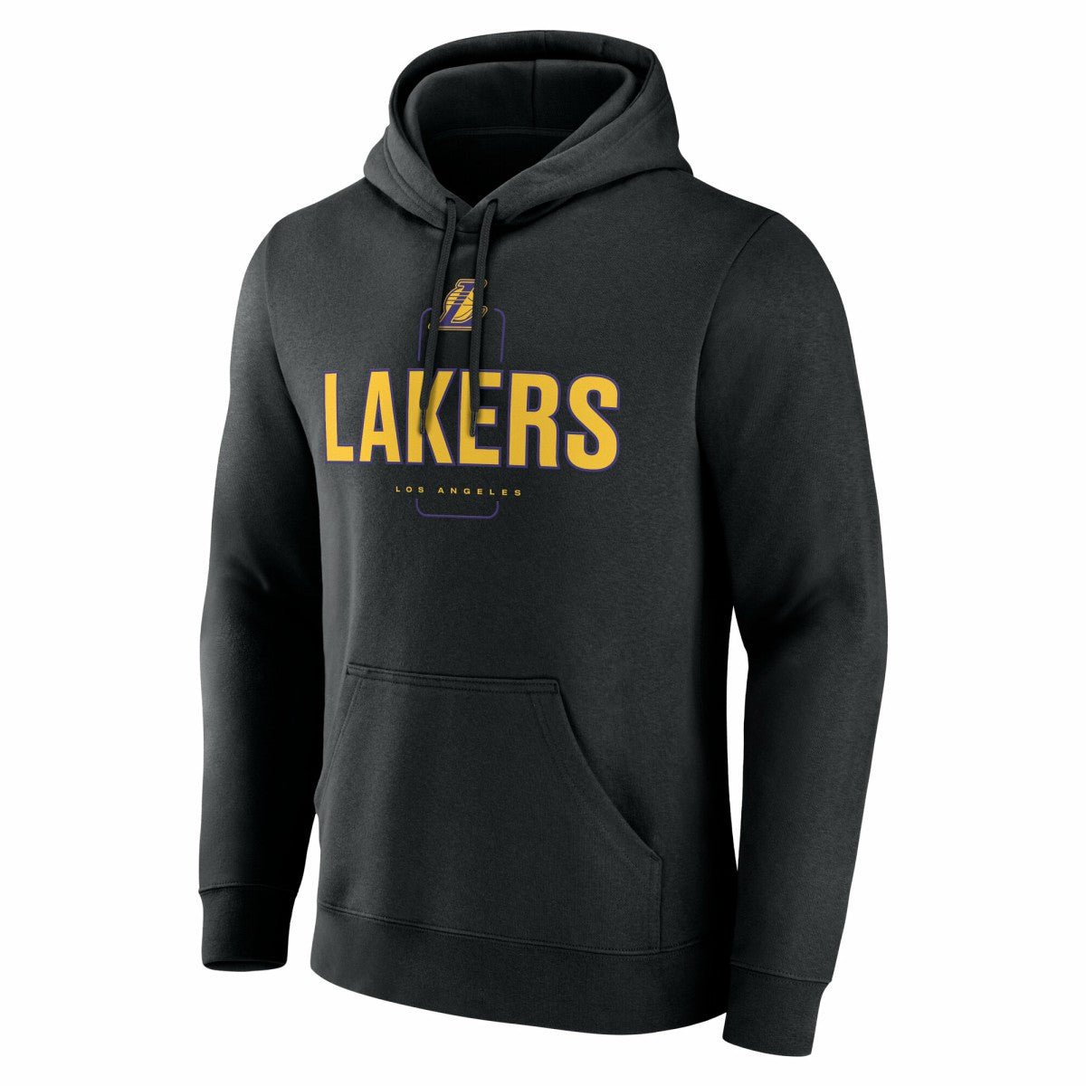 NBA - Los Angeles Lakers Center Court Name & Number Custom Hoodie - Black