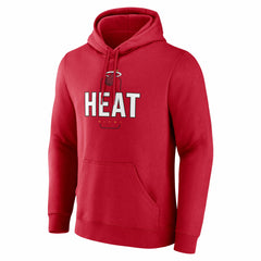 NBA - Miami Heat Center Court Name & Number Custom Hoodie - Red