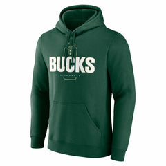 NBA - Milwaukee Bucks Center Court Name & Number Custom Hoodie - Hunter Green
