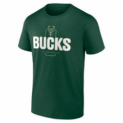 NBA - Milwaukee Bucks Center Court Name & Number Custom T-Shirt - Hunter Green
