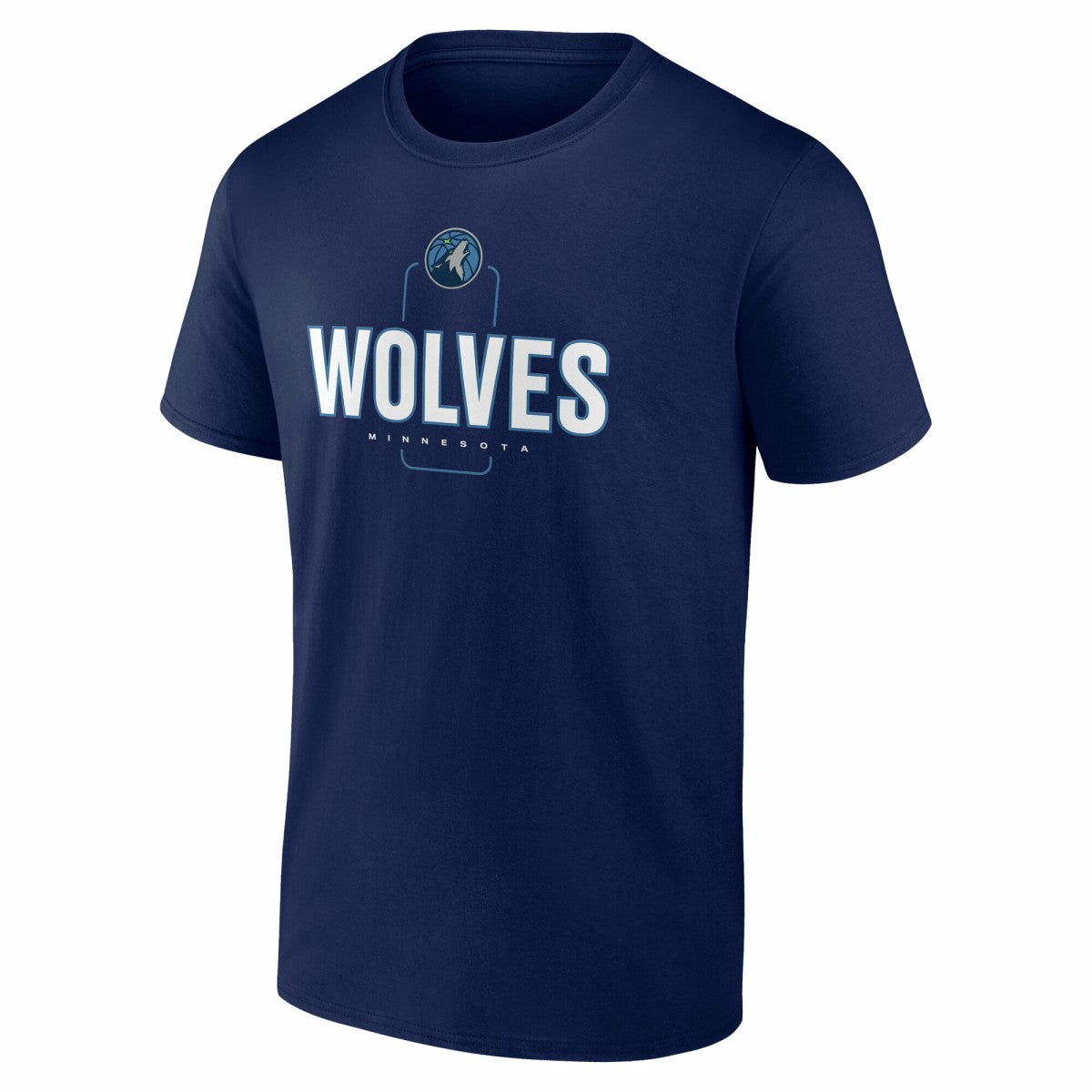 NBA - Minnesota Timberwolves Center Court Name & Number Custom T-Shirt - Navy