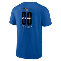 NBA - Orlando Magic Center Court Name & Number Custom T-Shirt - Blue
