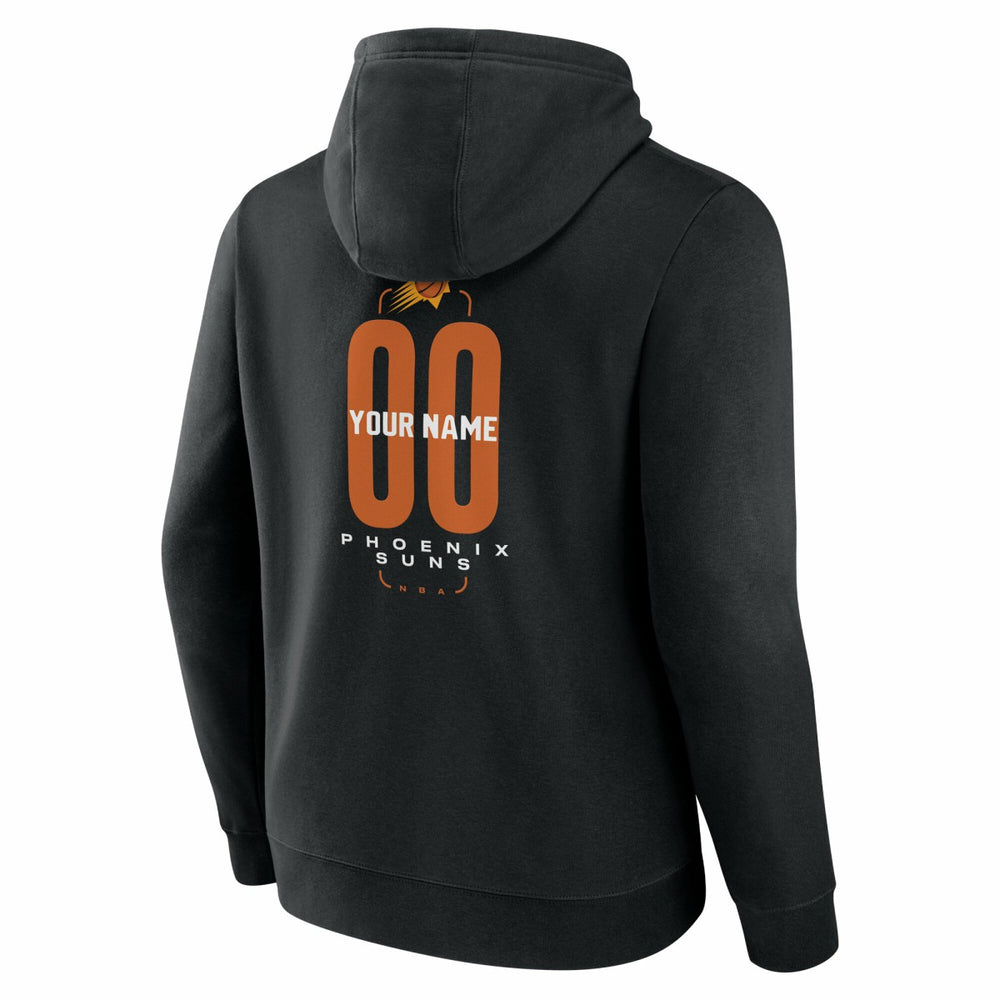 NBA - Phoenix Suns Center Court Name & Number Custom Hoodie - Black