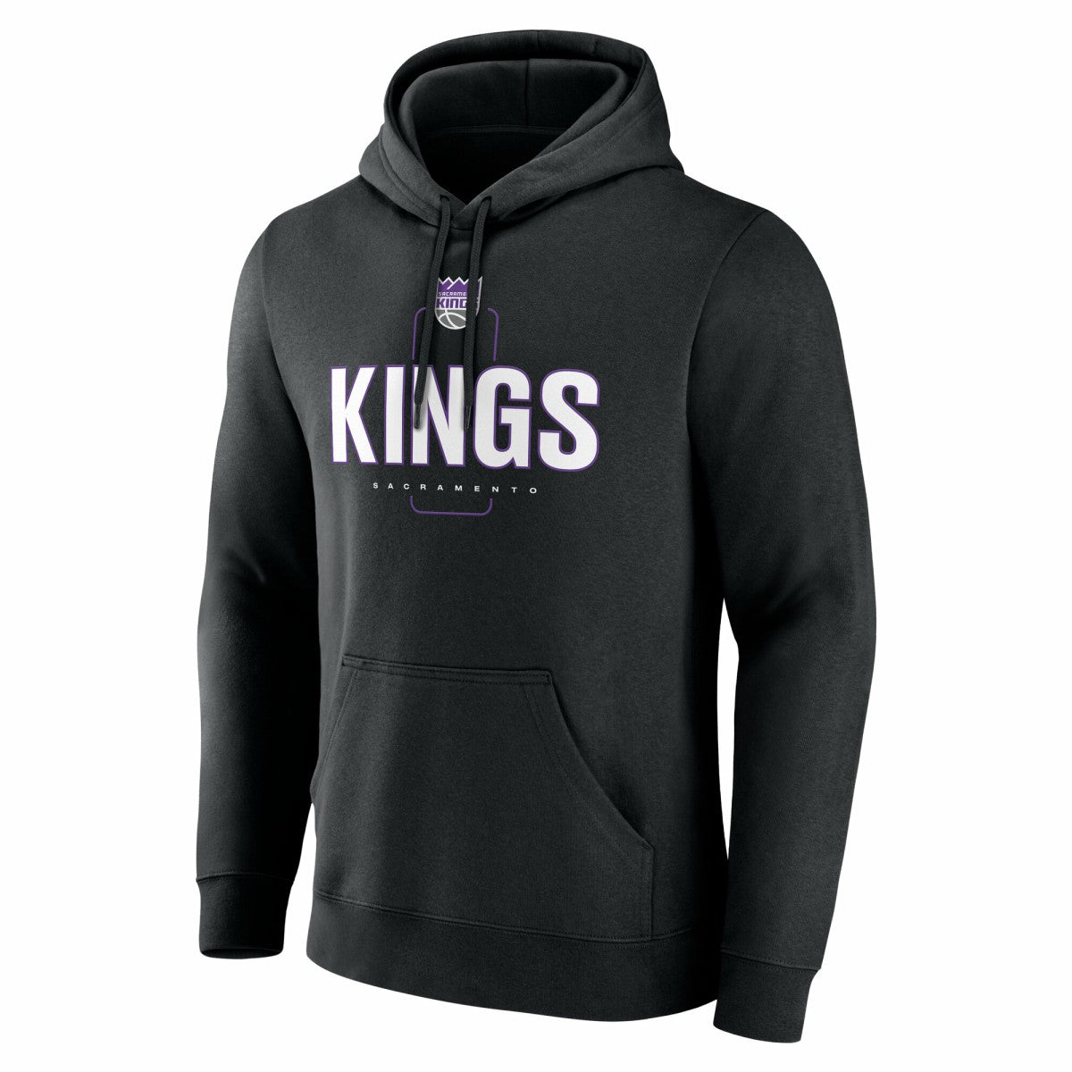 NBA - Sacramento Kings Center Court Name & Number Custom Hoodie - Black