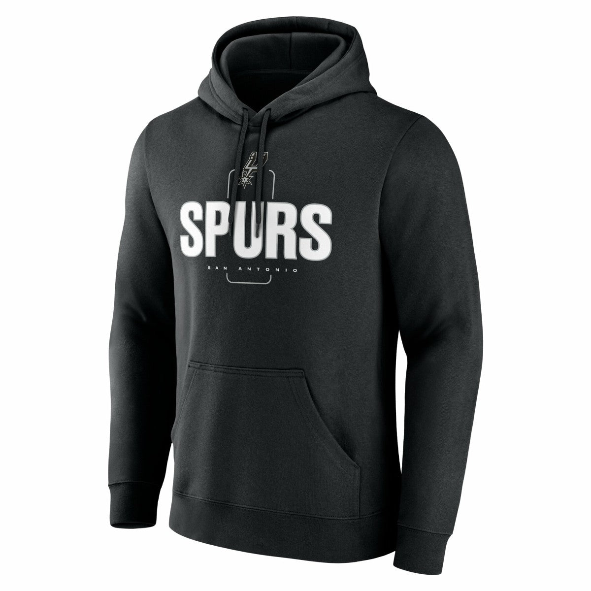 NBA - San Antonio Spurs Center Court Name & Number Custom Hoodie - Black