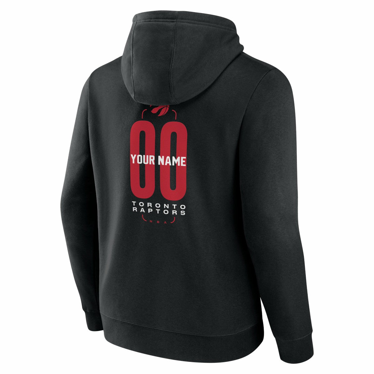 NBA - Toronto Raptors Center Court Name & Number Custom Hoodie - Black