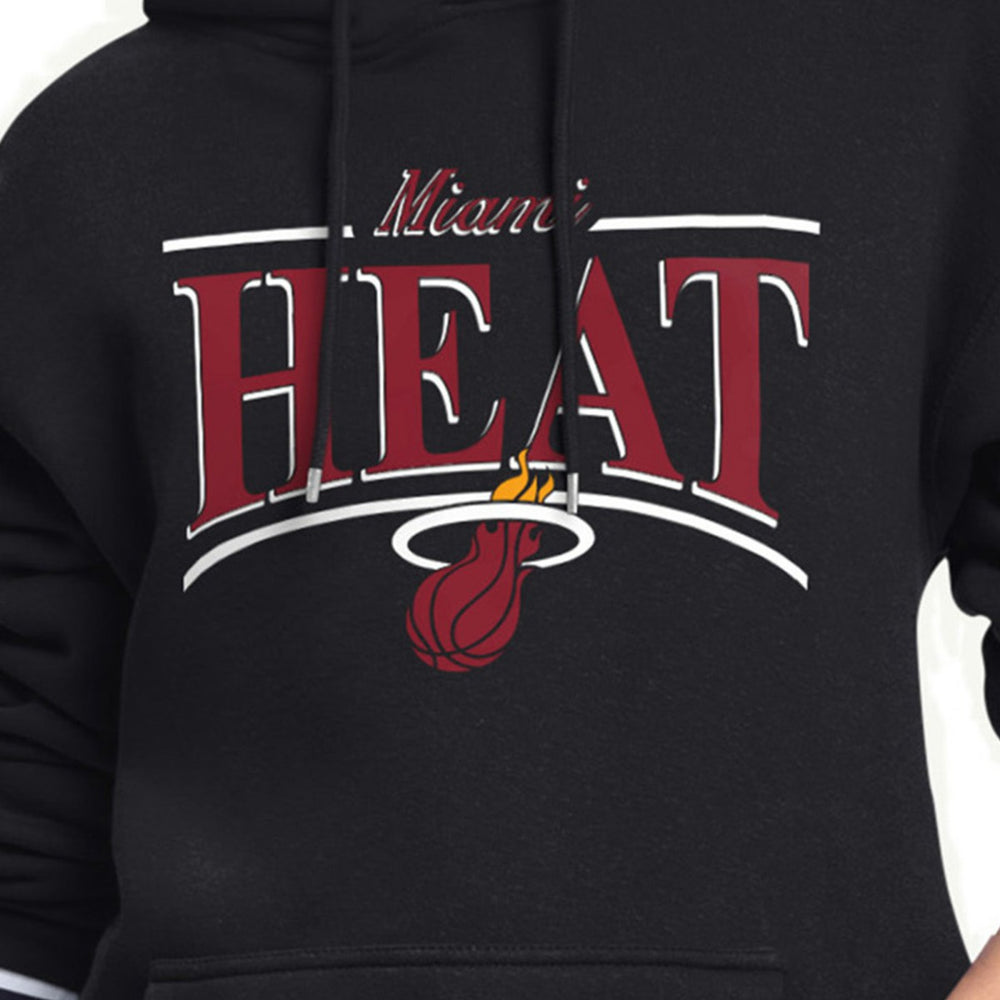 NBA - Miami Heat Starter Women's Arch Stripe Fleece Hoodie - Black