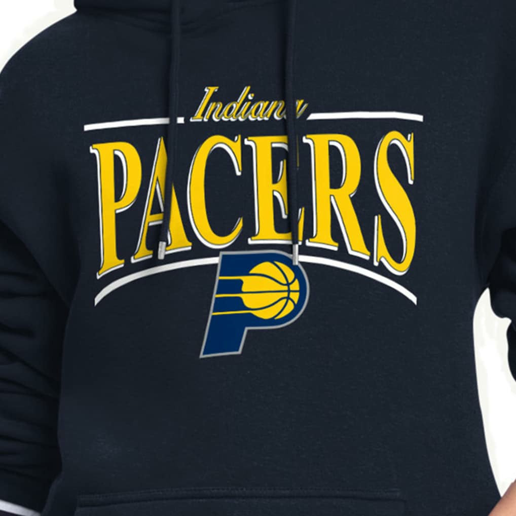 NBA - Indiana Pacers Starter Women's Arch Stripe Fleece Hoodie - Navy