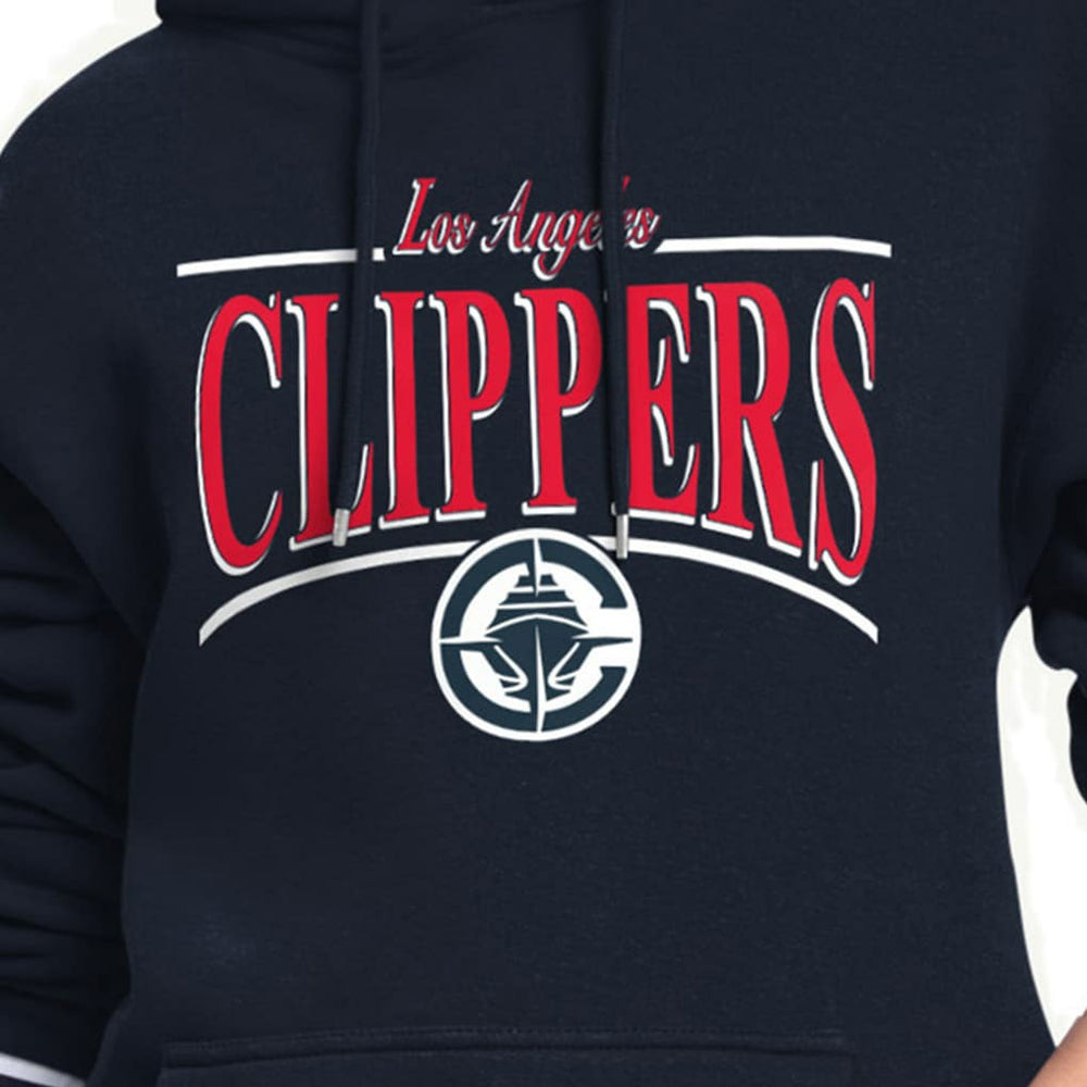 NBA - LA Clippers Starter Women's Arch Stripe Fleece Hoodie - Navy
