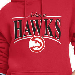 NBA - Atlanta Hawks Starter Women's Arch Stripe Fleece Hoodie - Red