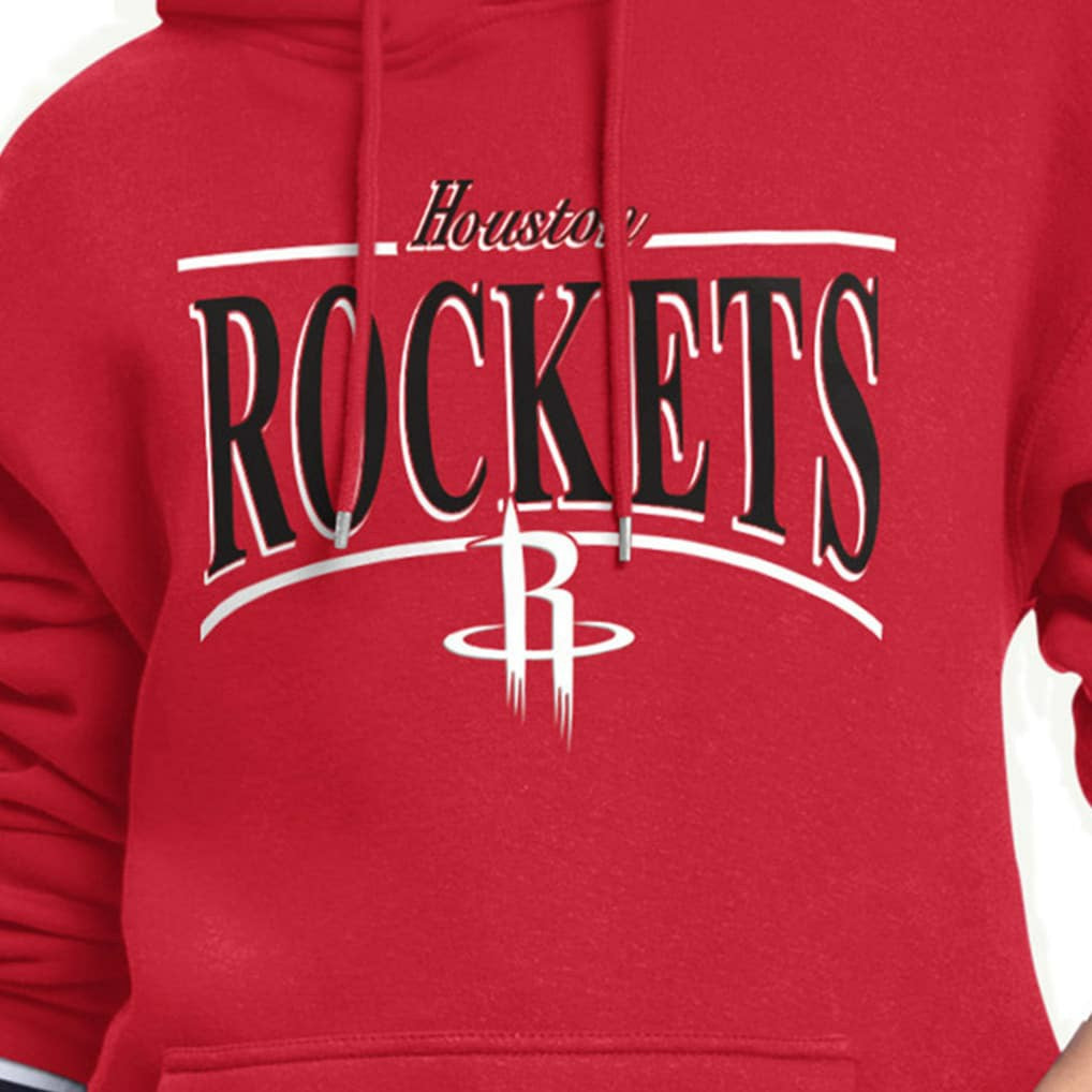 NBA - Houston Rockets Starter Women's Arch Stripe Fleece Hoodie - Red