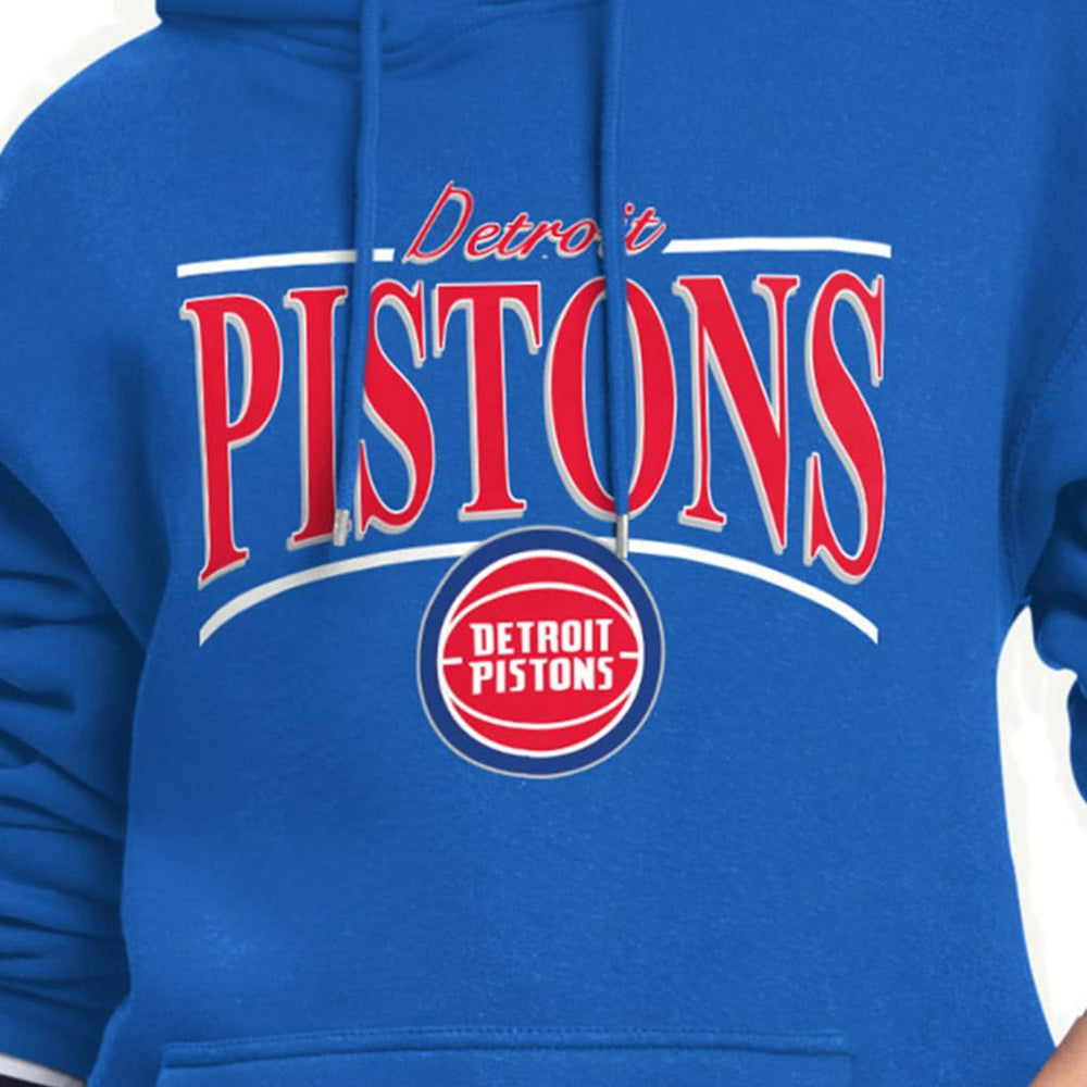 NBA - Detroit Pistons Starter Women's Arch Stripe Fleece Hoodie - Blue
