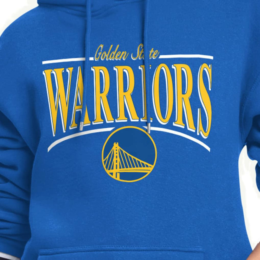 NBA - Golden State Warriors Starter Women's Arch Stripe Fleece Hoodie - Royal