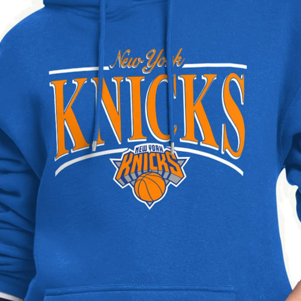 NBA - New York Knicks Starter Women's Arch Stripe Fleece Hoodie - Blue