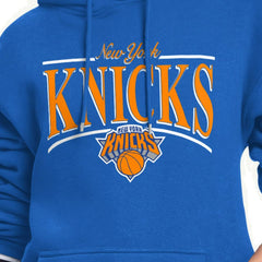 NBA - New York Knicks Starter Women's Arch Stripe Fleece Hoodie - Blue