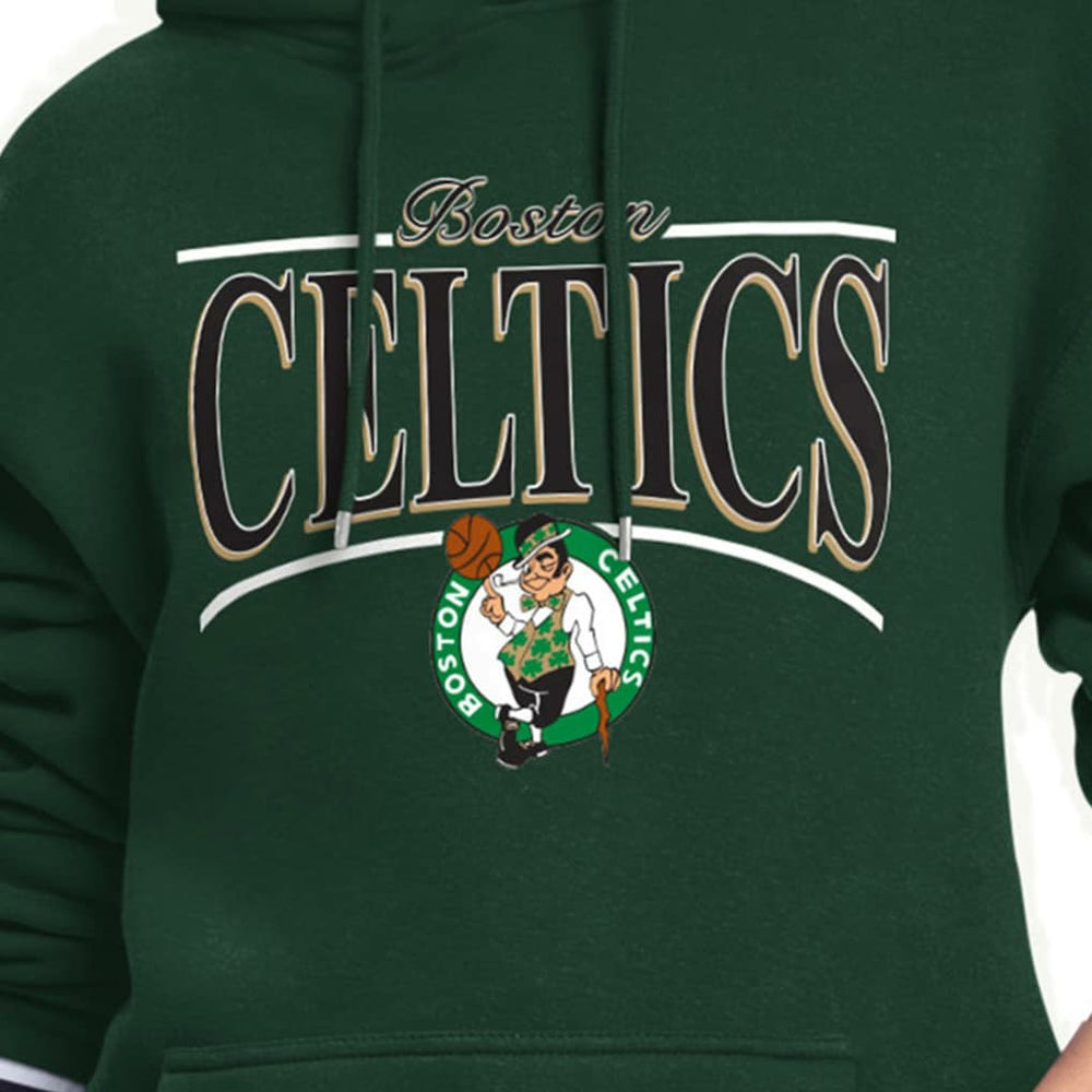 NBA - Boston Celtics Starter Women's Arch Stripe Fleece Hoodie - Kelly Green