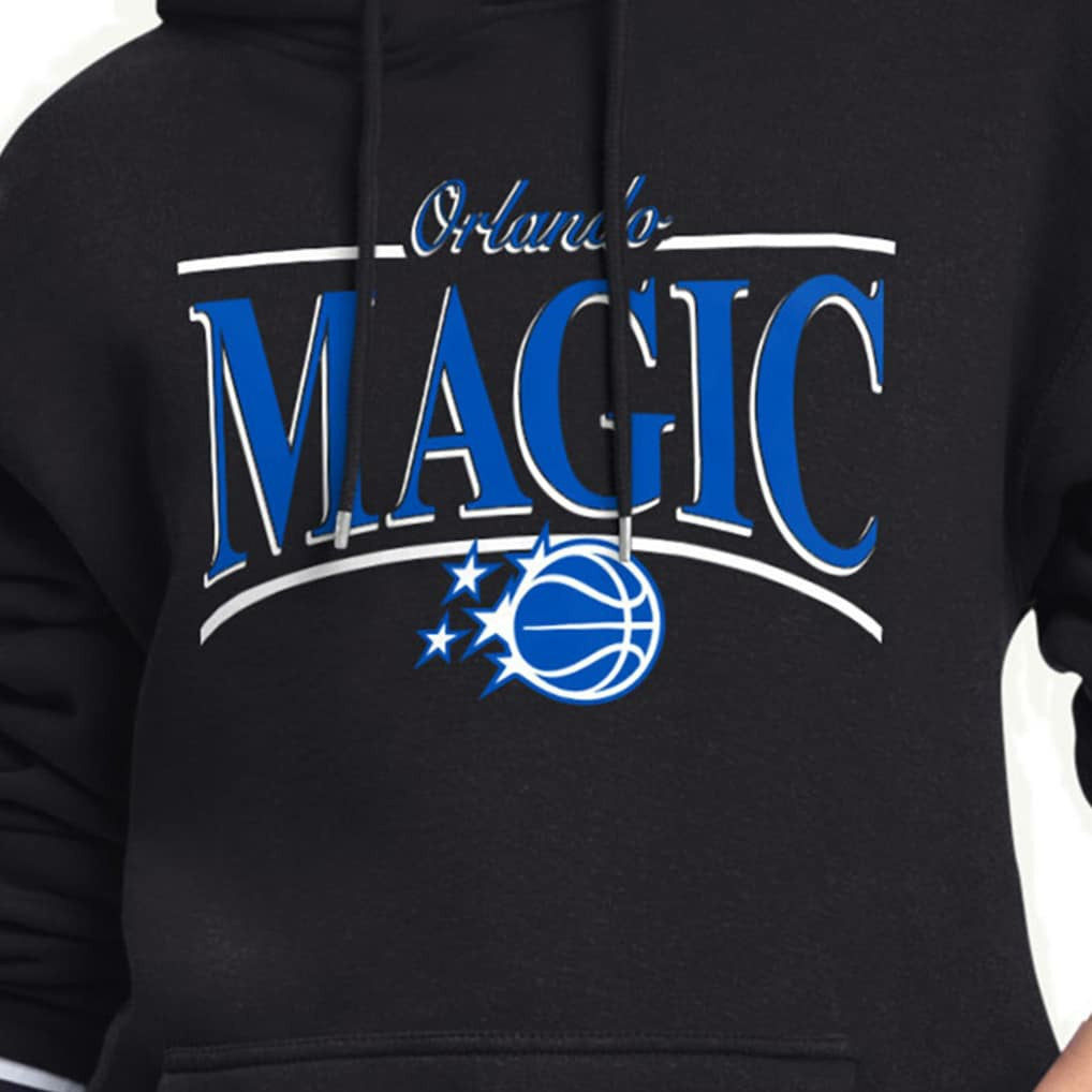 NBA - Orlando Magic Starter Women's Arch Stripe Fleece Hoodie - Black
