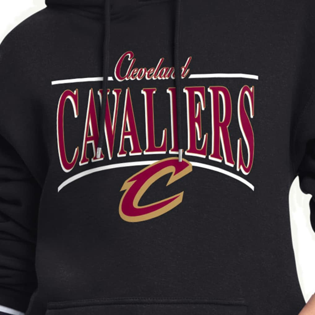 NBA - Cleveland Cavaliers Starter Women's Arch Stripe Fleece Hoodie - Black