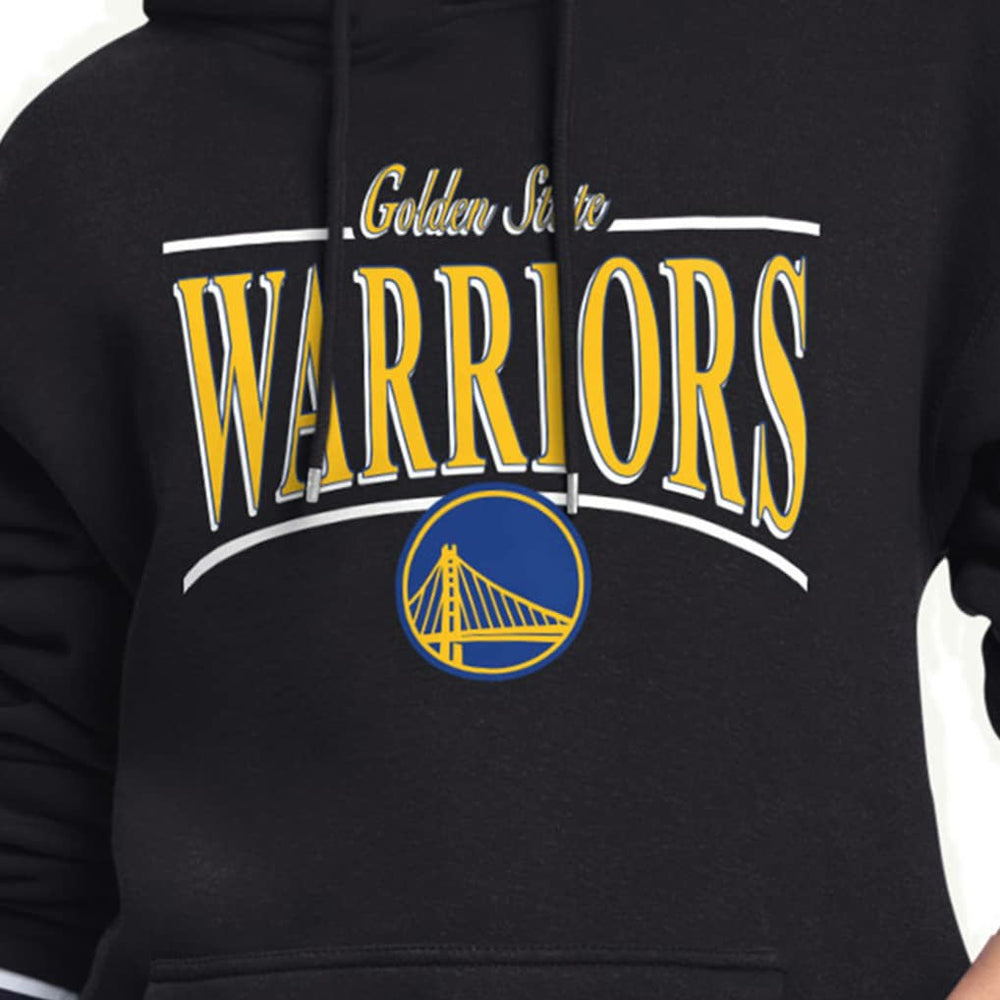 NBA - Golden State Warriors Starter Women's Arch Stripe Fleece Hoodie - Black