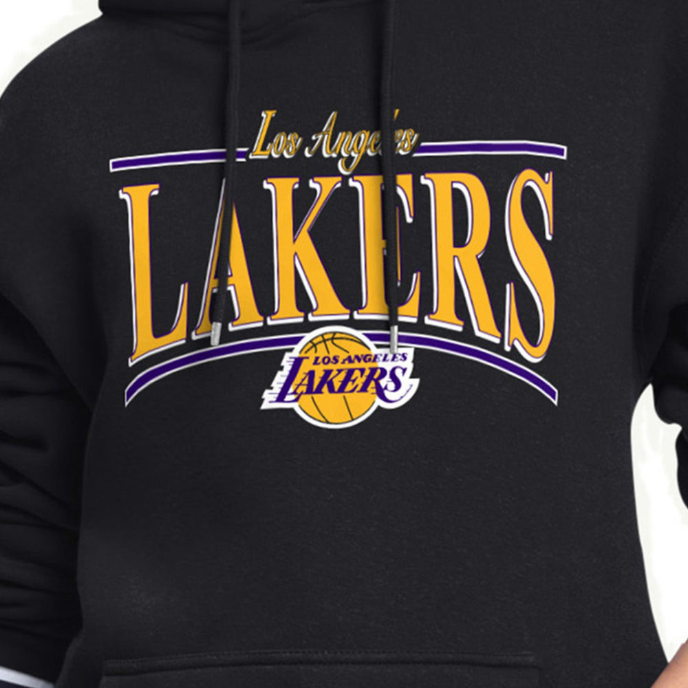 NBA - Los Angeles Lakers Starter Women's Arch Stripe Fleece Hoodie - Black