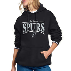 NBA - San Antonio Spurs Starter Women's Arch Stripe Fleece Hoodie - Black