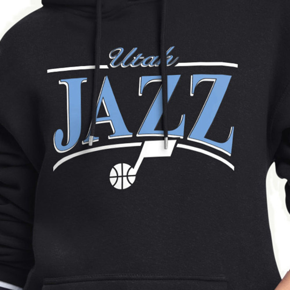 NBA - Utah Jazz Starter Women's Arch Stripe Fleece Hoodie - Black