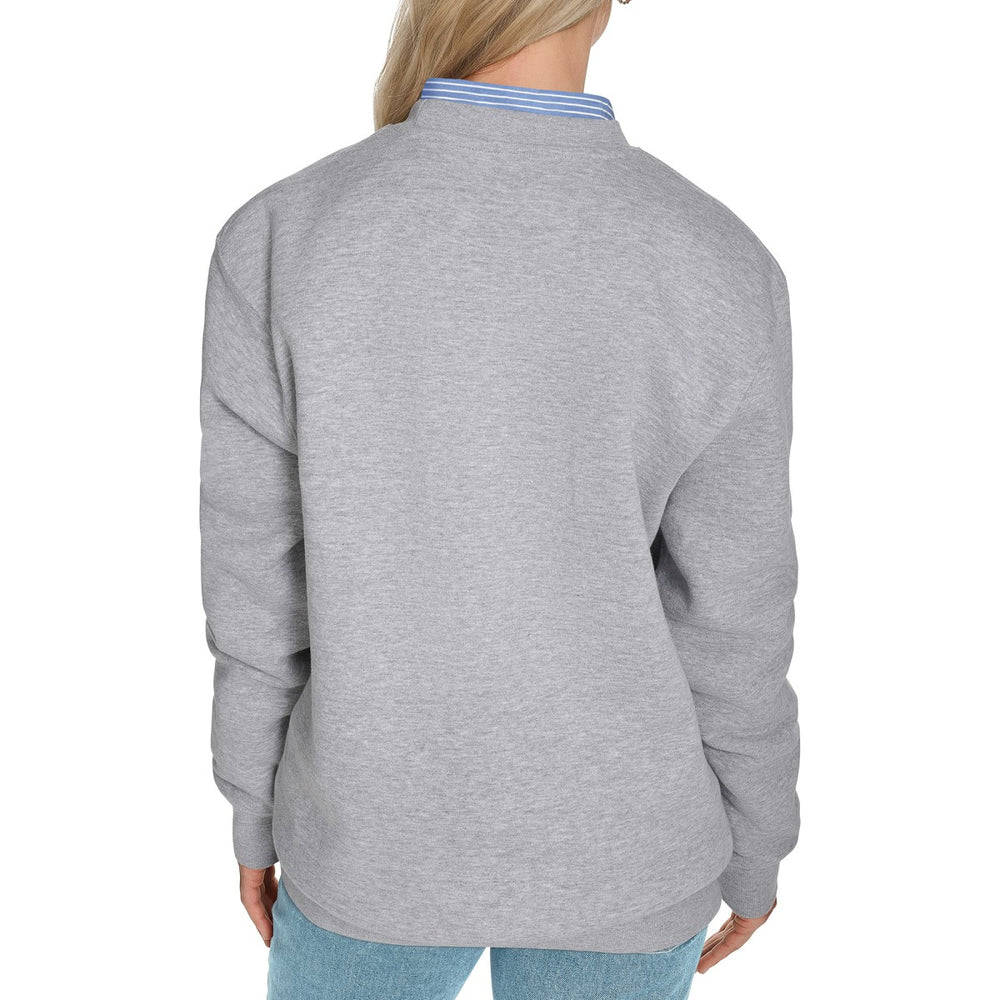NBA - Minnesota Timberwolves Starter Women's Arch Stripe Fleece Crewneck Sweatshirt - Gray