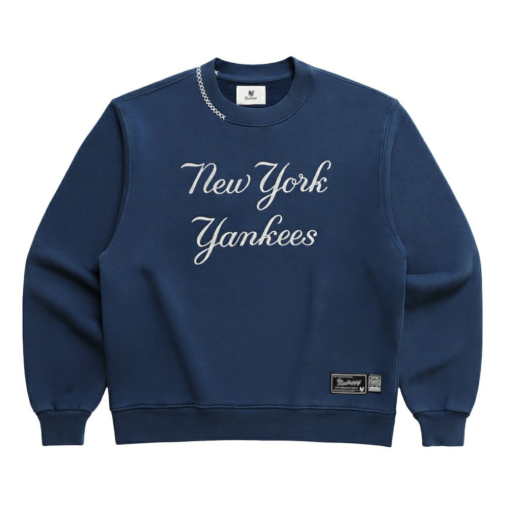 New York Yankees Madhappy Unisex Script Fleece Sweatshirt On Sale