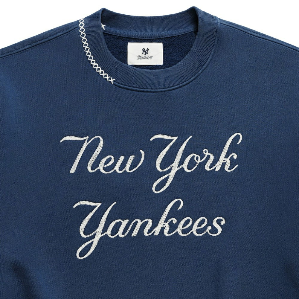New York Yankees Madhappy Unisex Script Fleece Sweatshirt On Sale
