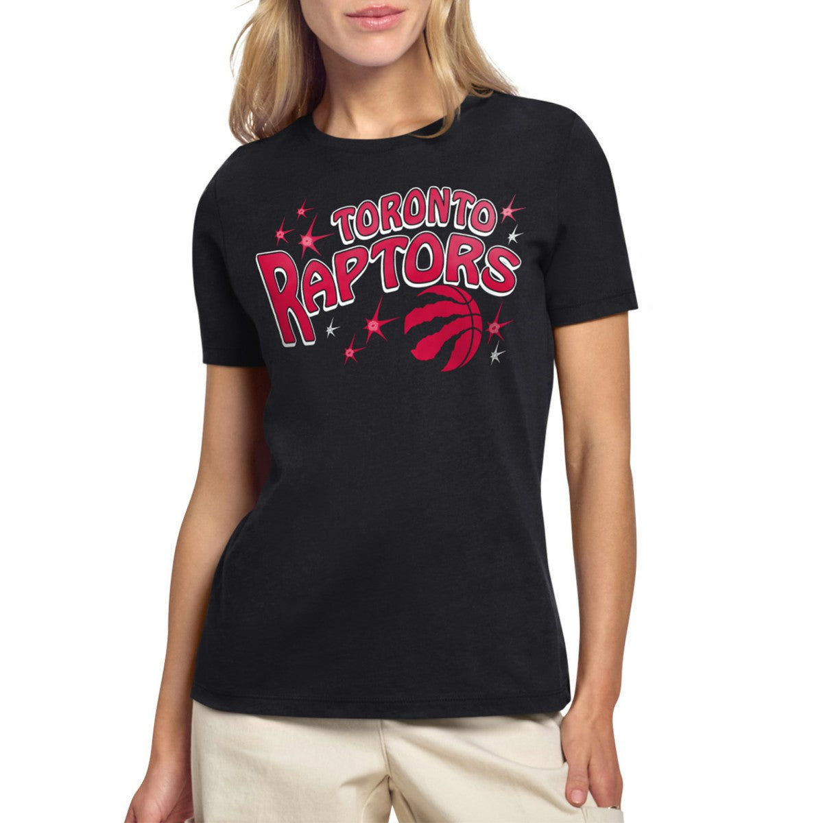 NBA - Toronto Raptors Starter Women's Fireworks T-Shirt - Black
