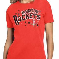 NBA - Houston Rockets Starter Women's Fireworks T-Shirt - Red
