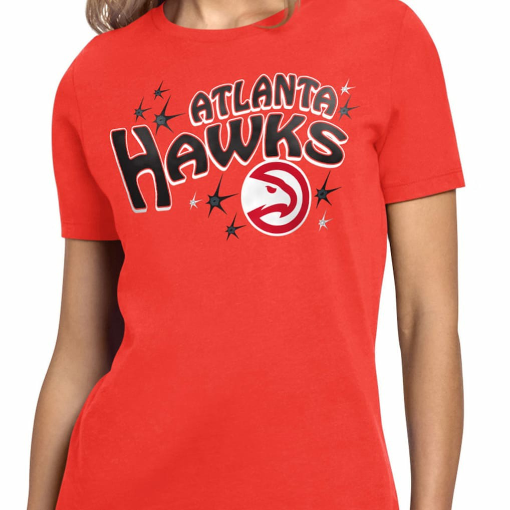 NBA - Atlanta Hawks Starter Women's Fireworks T-Shirt - Red