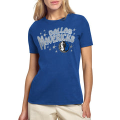 NBA - Dallas Mavericks Starter Women's Fireworks T-Shirt - Blue