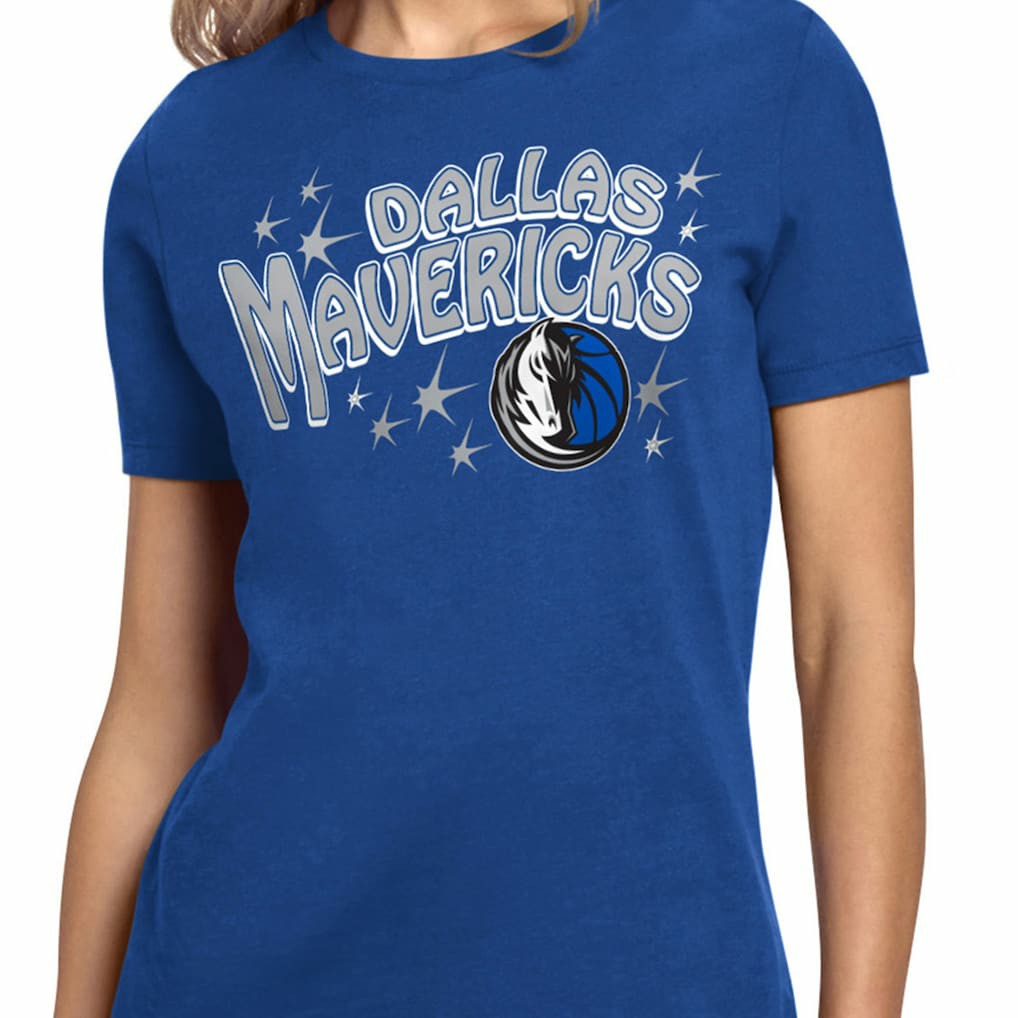 NBA - Dallas Mavericks Starter Women's Fireworks T-Shirt - Blue