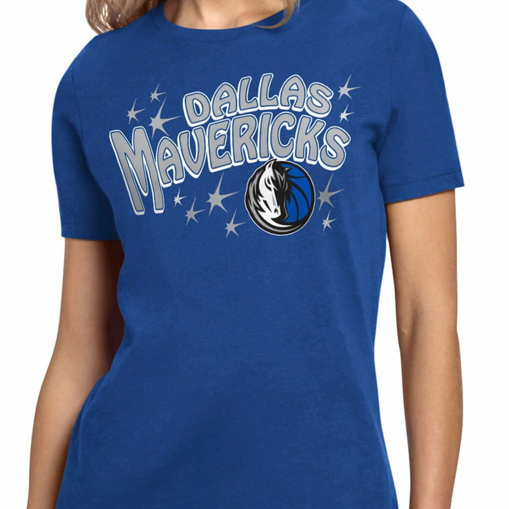 NBA - Dallas Mavericks Starter Women's Fireworks T-Shirt - Blue