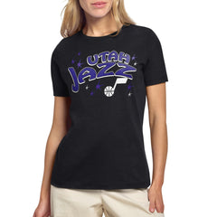 NBA - Utah Jazz Starter Women's Fireworks T-Shirt - Black