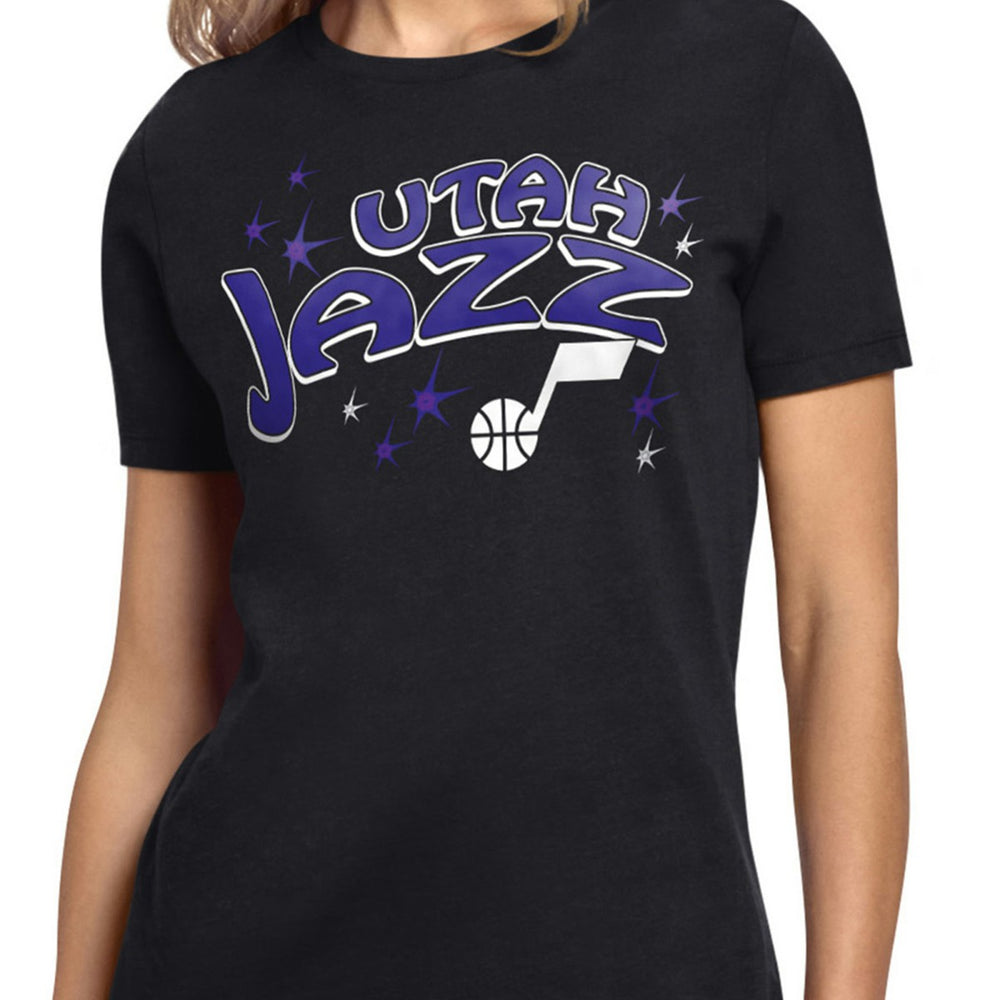 NBA - Utah Jazz Starter Women's Fireworks T-Shirt - Black