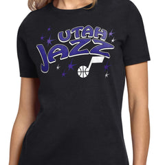 NBA - Utah Jazz Starter Women's Fireworks T-Shirt - Black