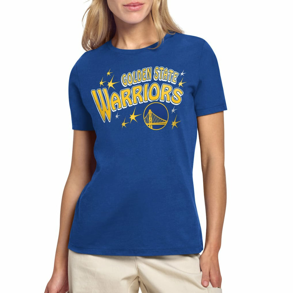 NBA - Golden State Warriors Starter Women's Fireworks T-Shirt - Royal