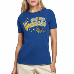 NBA - Golden State Warriors Starter Women's Fireworks T-Shirt - Royal
